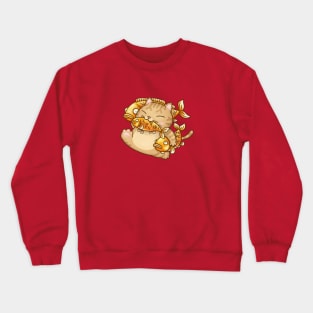 Fat Cat Stealing Fish Crewneck Sweatshirt